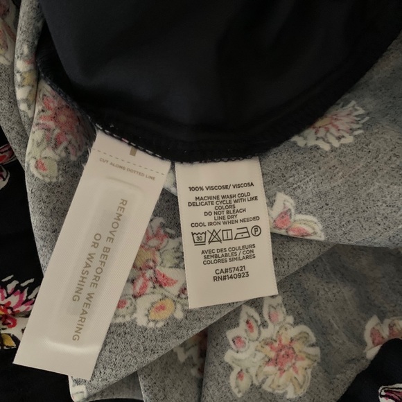 LOFT Floral Fluid Drawstring Pants - Picture 9 of 9